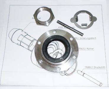 Umbausatz Getriebe Motorseitig auf Simmering inkl. Druckstift