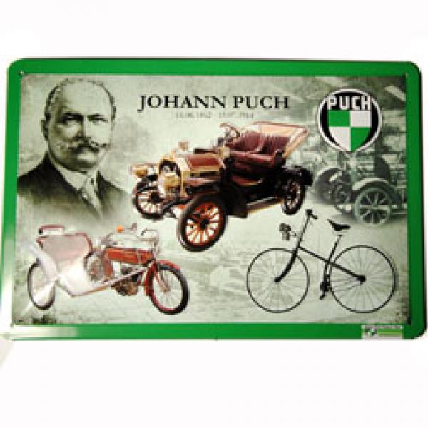 Blechschild "Johann Puch" 20x30cm