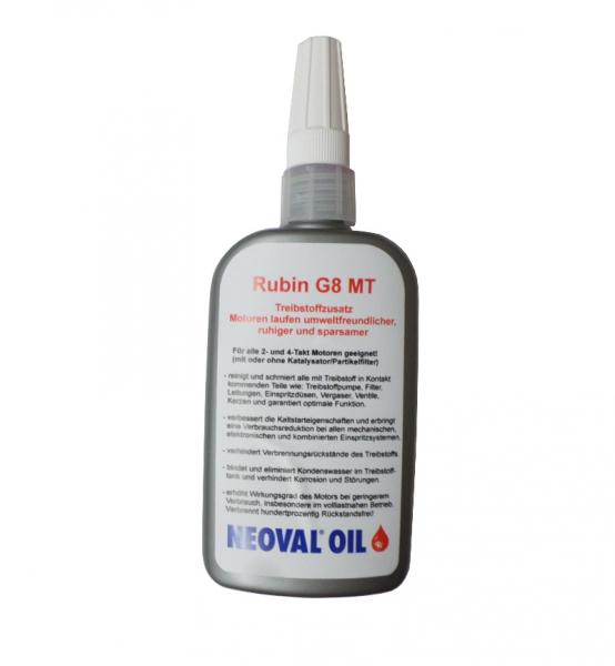 Neoval Rubin G8 - Benzinzusatz zur Reinigung, Schmierung und Konservierung 100 ml (Mischverhältnis 1:400)